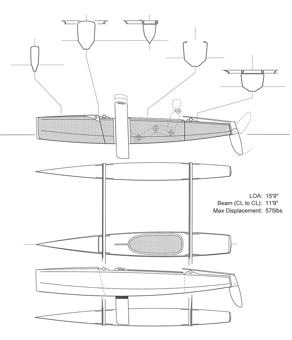 Small Trimarans Plans Learn How to Build Boat DIY PDF Download UK 