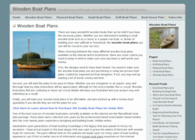 Free Wooden Runabout Plans | How To and DIY Building Plans Online 