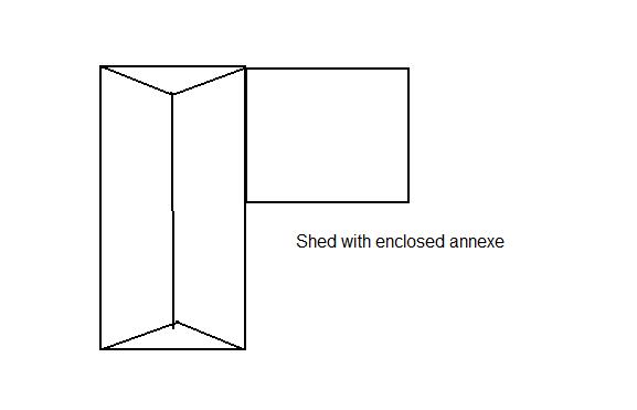 L-shaped Shed Plans