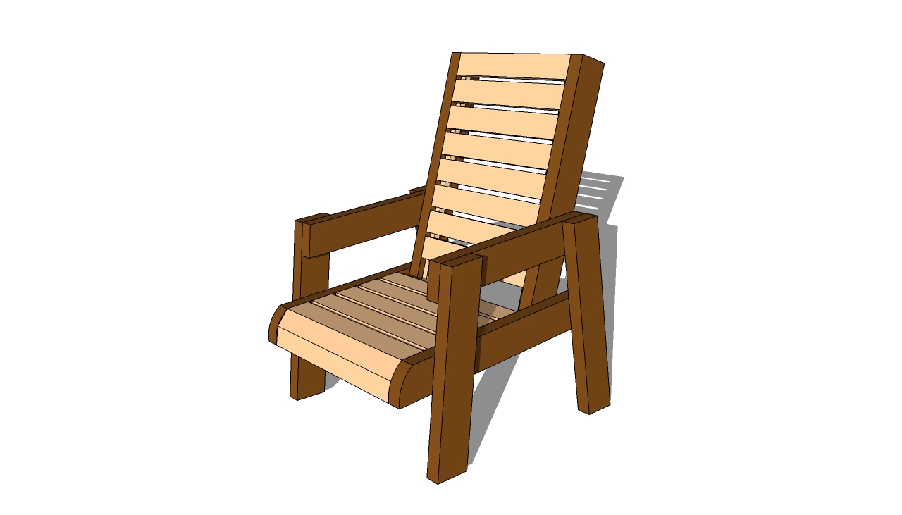Wood Deck Chair Plans - Easy DIY Woodworking Projects Step by Step How ...