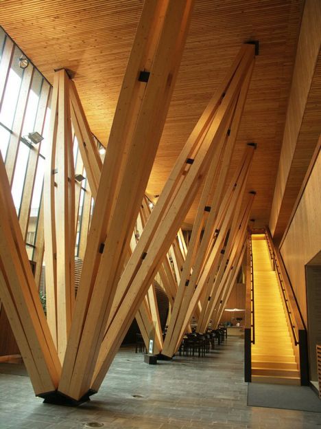 Modern Interior Wood Columns