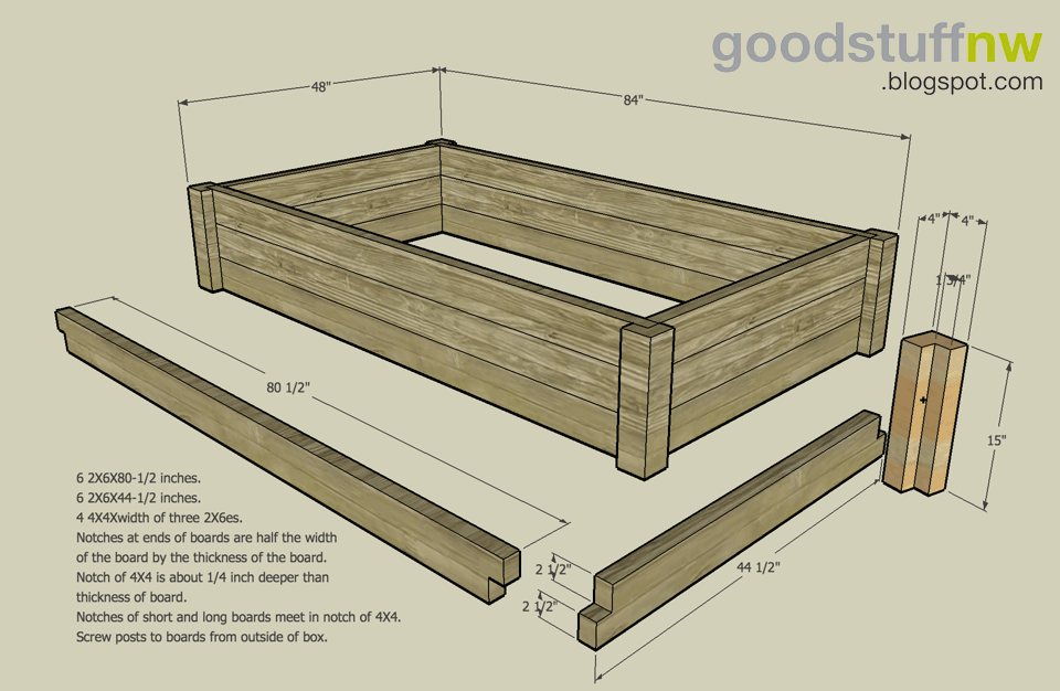 How to Build Raised Wood Garden Bed Plans PDF Plans