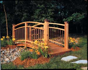 Wooden Garden Bridge Plans | Blueprints &amp; Materials List You'll Learn 