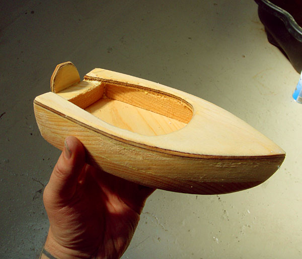 Simple Wooden Toy Boat