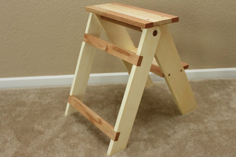  Wooden Step Stool Plan | How To build an Easy DIY Woodworking Projects