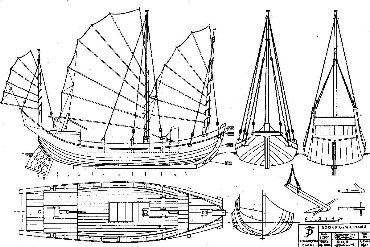 hard chinese sailboat plans