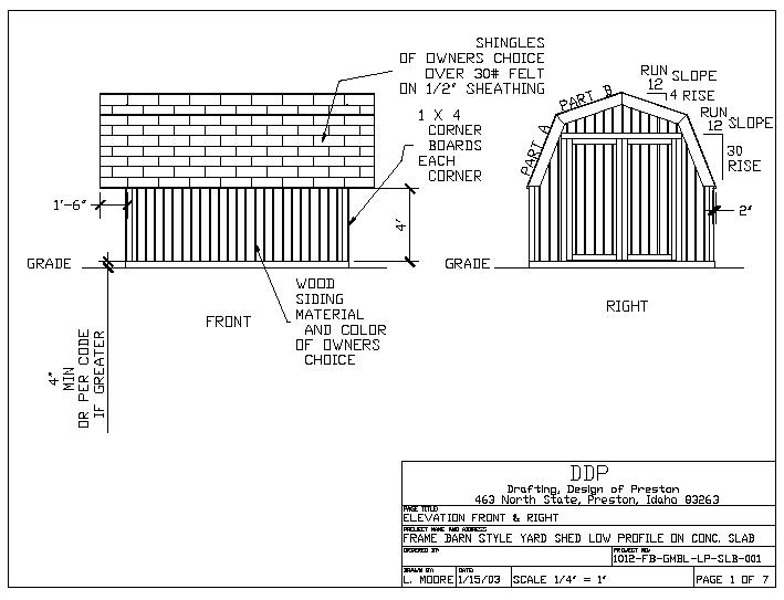 Free Barn Style Shed Plans How to Build DIY by ...