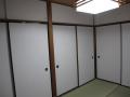 埼玉県所沢市　空き室賃貸物件原状回復　６畳和室襖張替え・障子張替え　作業完了後　２