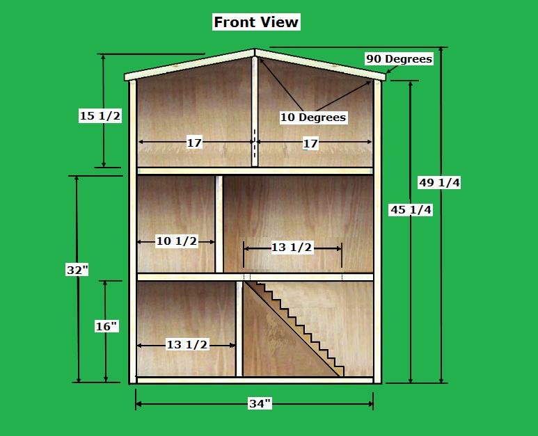 Wood Work Wood Doll House  Plans  Easy To Follow How To 