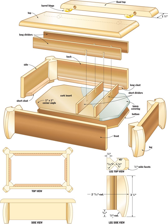 Wooden Jewellery Box Plans
