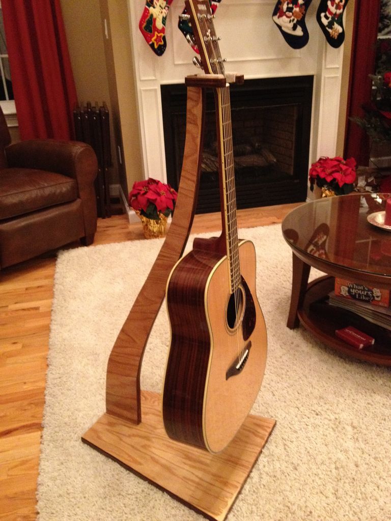 wood work guitar stand free plans how to build an easy