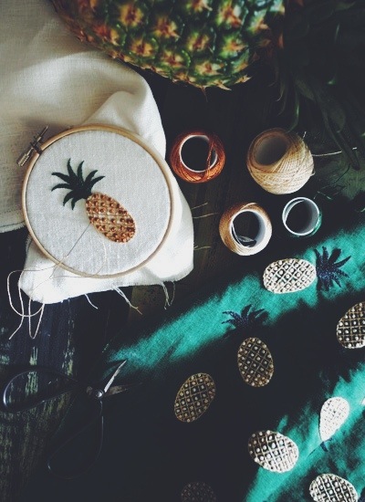 pineapple embroidery2